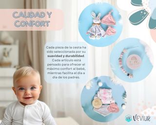 OFERTA CAJA CANASTILLA BIENVENIDA BEBÉ COMPLETA