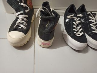 Par Zapatillas Converse Negras