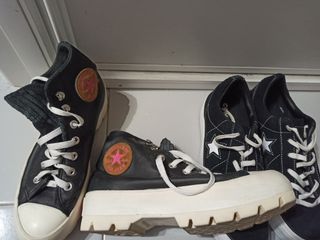 Par Zapatillas Converse Negras