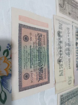 Lote Billetes Alemania Reichsbanknote