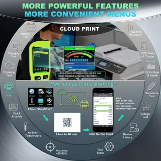 Comprobador Batería BT90 PRO 6V/12V/24V