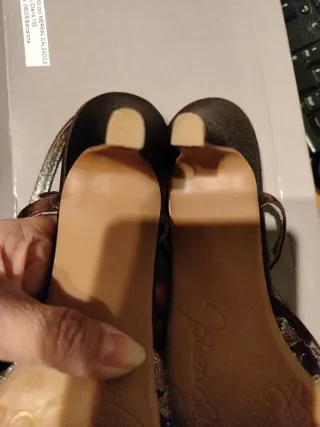 Zapatos de fiesta marrones talla 37