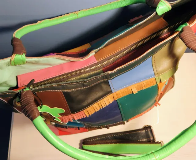 Borsa MCM Multicolor Patchwork in Pelle