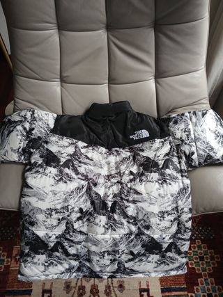 Abrigo The North Face Negro y Blanco