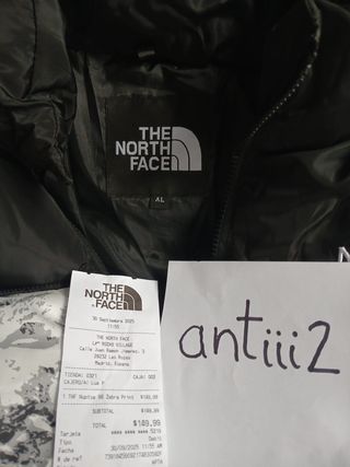 Abrigo The North Face Negro y Blanco