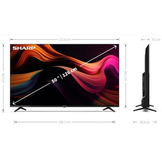 Televisor Sharp 50" 4K UHD Negro (4T-C50GL4060EB)
