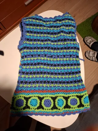 Conjunto crochet blusa y falda