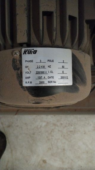 Aspirador Industrial Serrín Trifásico