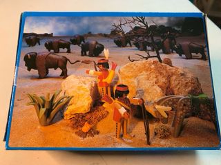 Playmobil 3731 Indio con Bisonte