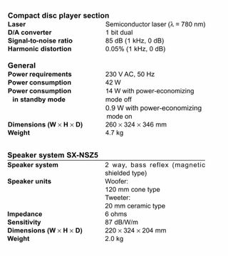 Minicadena Aiwa NSX-SZ5 CD Radio Cassette