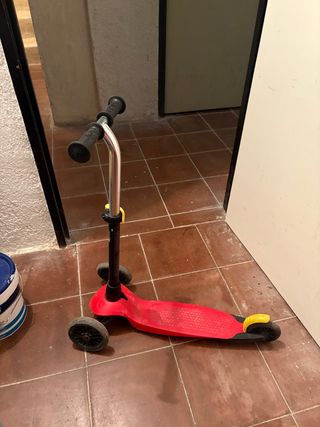 Patinete infantil 3 ruedas rojo