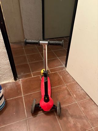 Patinete infantil 3 ruedas rojo
