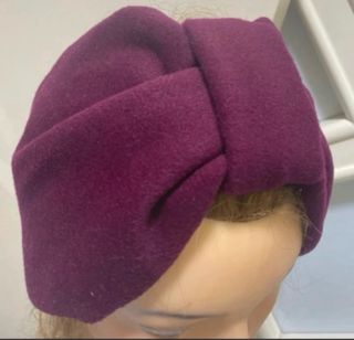 Fascia lana cashmere colore Borgogna