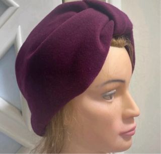 Fascia lana cashmere colore Borgogna