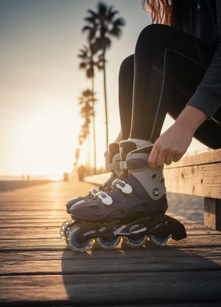 Patines en línea Rock 100 Talla 40 Como Nuevos