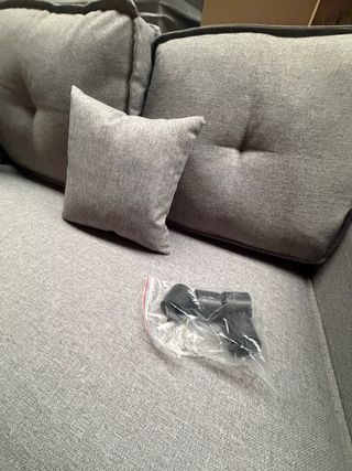 Sofá Cama Gris 3 Plazas Extraíble Nuevo