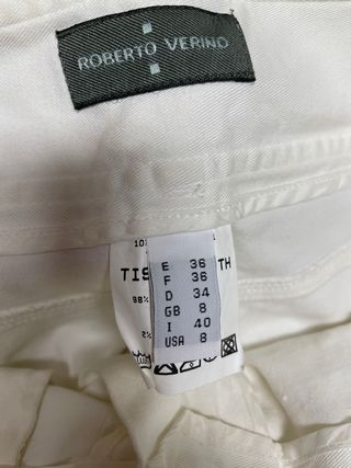Pantaloni Bianchi Roberto Verino T36