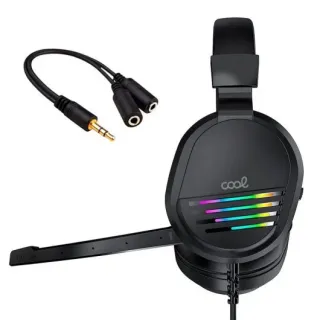Auriculares Gaming COOL con Micrófono y Adaptador