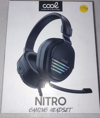 Auriculares Gaming COOL con Micrófono y Adaptador