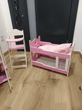 Armario, cuna litera y trona Nenuco o bebes