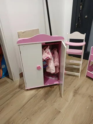 Armario, cuna litera y trona Nenuco o bebes