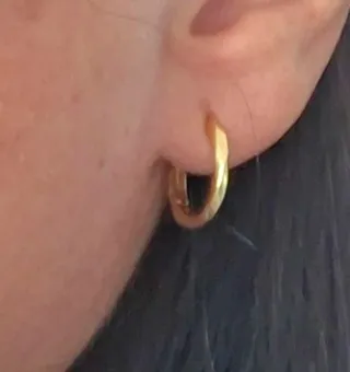 Pendientes Aro Plata 925 Baño Oro
