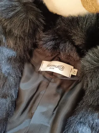 Bolero Chaqueta Pelo Corto Negro