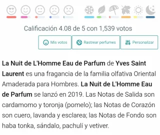 Yves Saint Laurent La Nuit  L'Homme Eau de Parfum
