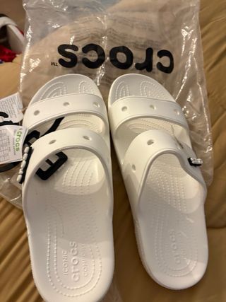 Chanclas Crocs Blancas Talla 46