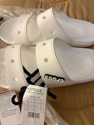 Chanclas Crocs Blancas Talla 46