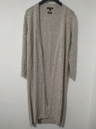 Cárdigan Massimo Dutti Beige Largo