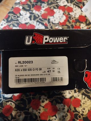 Zapatillas U. Power Talla 47 Gris