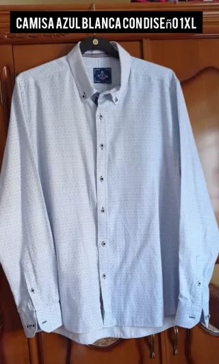 Camisa de vestir de manga larga para hombre