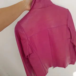 Cazadora piel Rosa