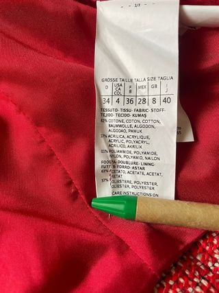 Chaqueta Marella Roja Talla 36