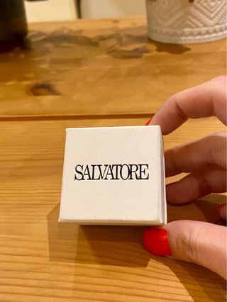 Anillo Salvatore Plata Baño Oro Ajustable