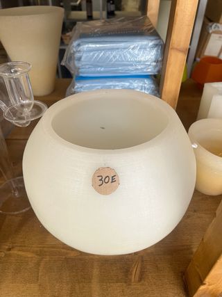 Portavelas de cera grande