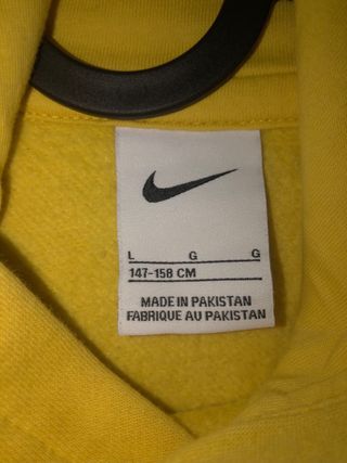 Sudadera Nike Amarilla talla L de niño 147-158 cm