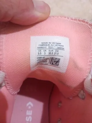 Botines Converse Rosa Glitter