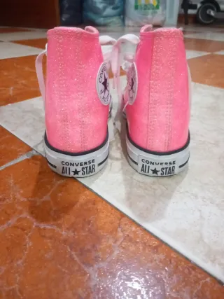 Botines Converse Rosa Glitter