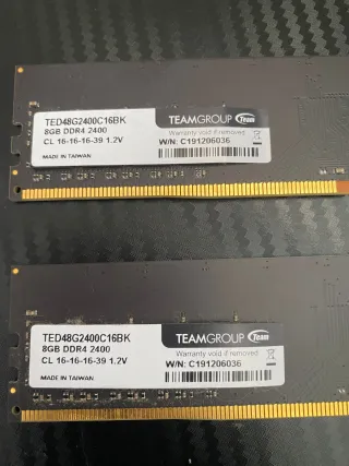 TEAMGROUP DDR4 8GB x2 2400MHz