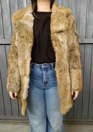 Abrigo de piel de zorro