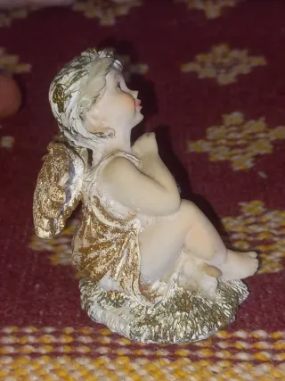 Anjo de Natal Figura decorativa em cerâmica