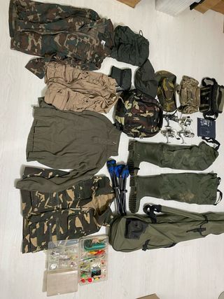 Kit Pesca: carretes, Botas, Ropa y Accesorios