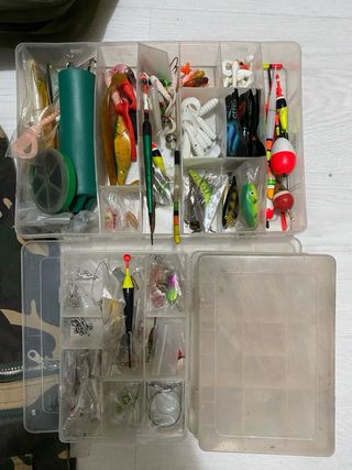 Kit Pesca: carretes, Botas, Ropa y Accesorios