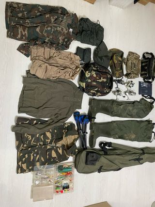 Kit Pesca: carretes, Botas, Ropa y Accesorios