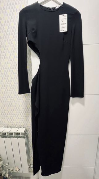 Vestido fiesta Zara negro