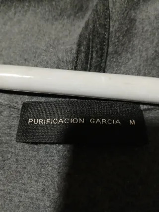 Capa Purificación García Mujer Gris Talla Única