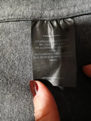 Capa Purificación García Mujer Gris Talla Única