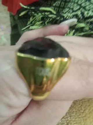 Anillo Tous Negro y Dorado